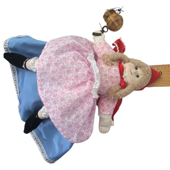 Vintage Little Red Riding Hood Reversible Grandma Doll Story Telling Prop 10" - Picture 6 of 9